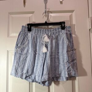 Briggs New York Blue Striped Women's Cargo Shorts